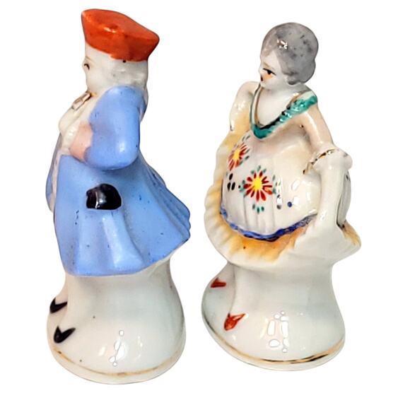 1940s  4-5” Occupied Japan 1700s Style Dancing Couple Figurines - Picture 5 of 6